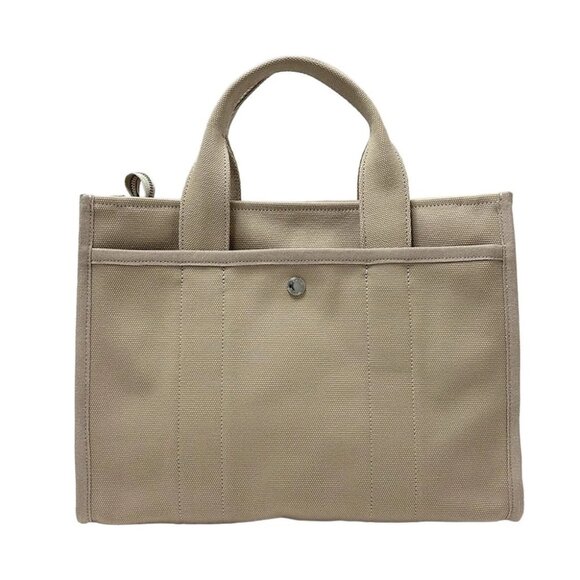 Auth COACH Cargo Tote CP158 Beige Canvas - Tote Bag - Picture 5 of 9